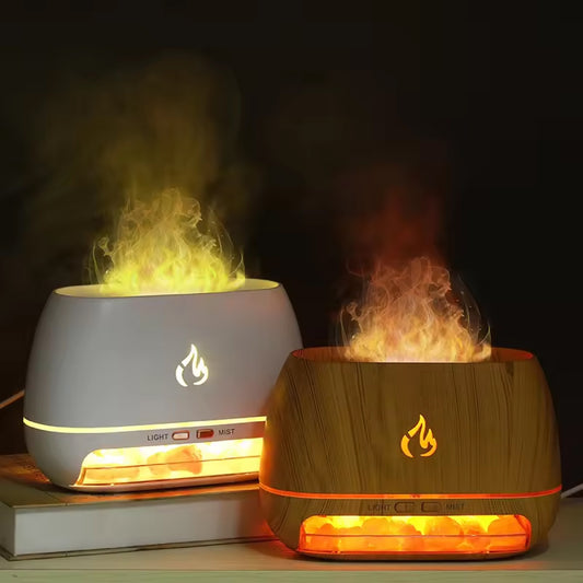 Difusor Vaporizador De Aroma con piedras de sal del himalaya -