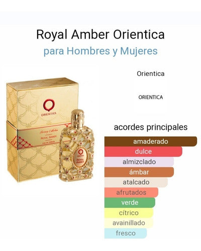 PERFUME ORIENTICA ROYAL AMBER LUXURY COLLECTION EAU DE PARFUM - 80ML - UNISEX